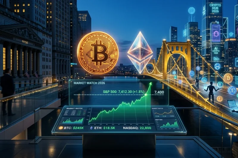 Bitcoin & Ethereum 2026: The $250K Milestone, Institutional Divergence, and AI’s “Internet Money